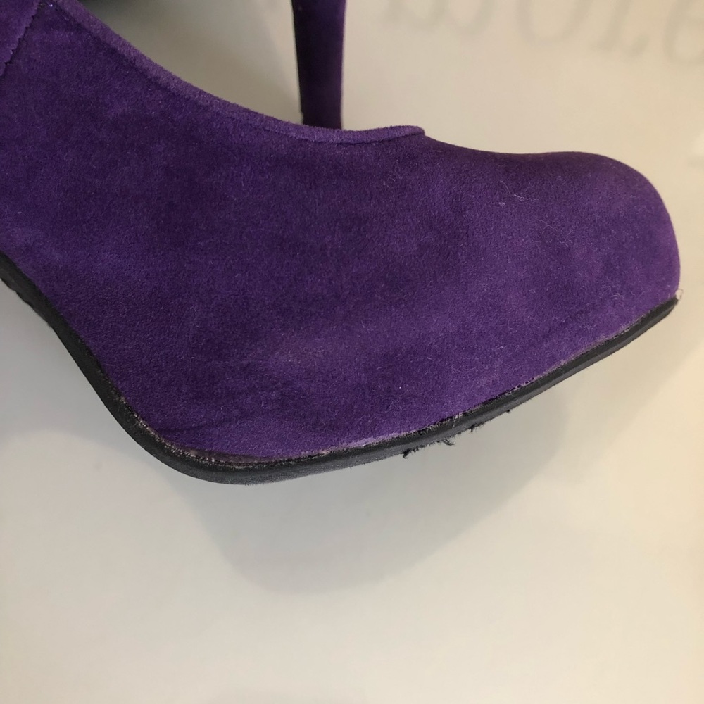 Bamboo Purple Rhinestone High Heels - 10 - Picture 8 of 8